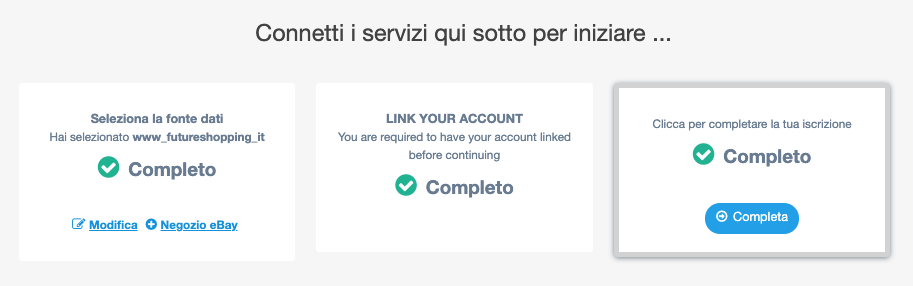 Connettere eBay ad Optiseller