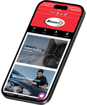 Homepage BottariShop su telefono