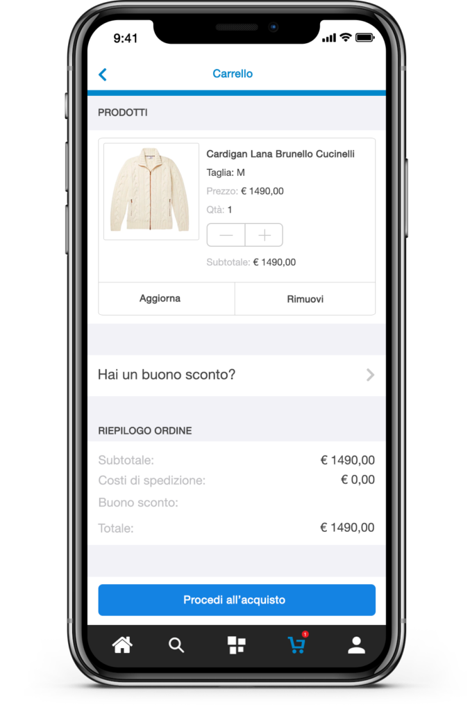 Carrello PrestaShop App