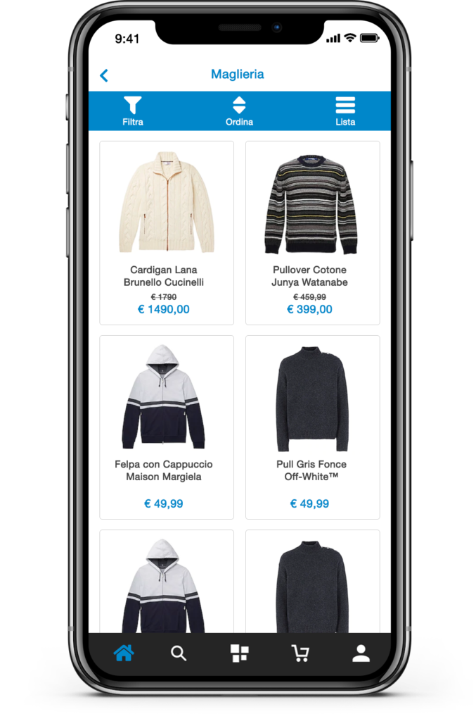 Pagina di Categoria PrestaShop App